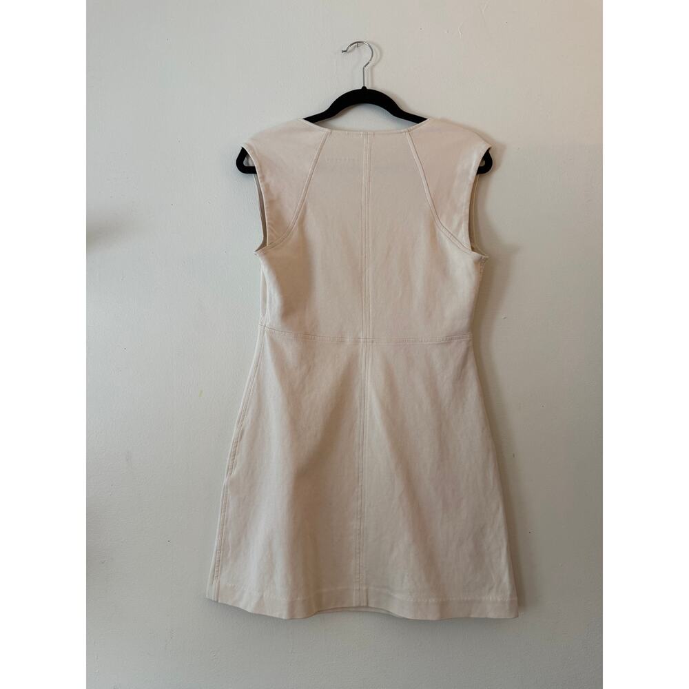 Everlane Cream Square-Neck Sleeveless Mini Dress – Size M - Picture 2 of 6
